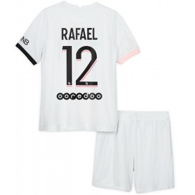 Koszulka Paris Saint-Germain Rafinha 12 Dziecięcy Wyjazdowe Stroje Piłkarskie 2021/22 Krótki Rękaw